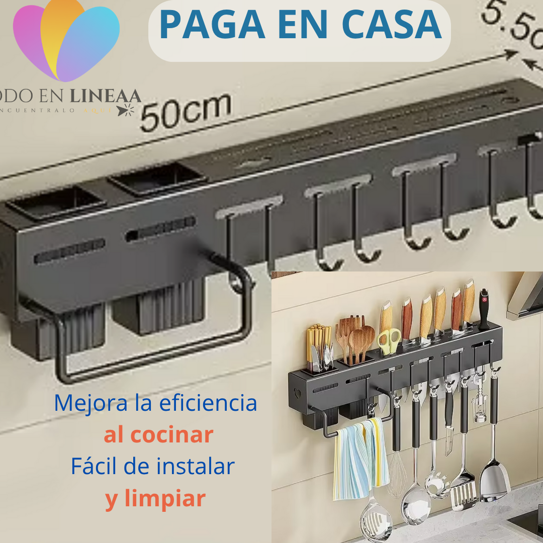 EasyChef™ Estante Organizador Porta Cuchillos Alum