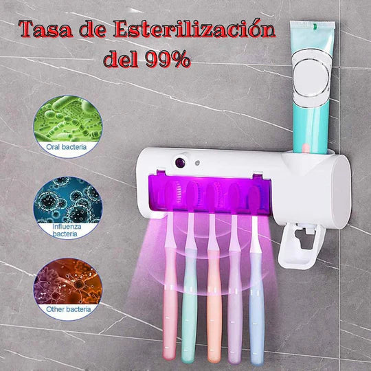 LuzDental Pro™_ Soporte esterilizador de cepillo diente