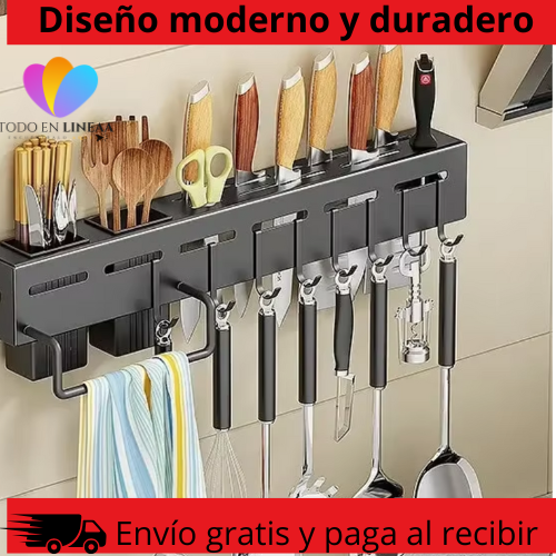 EasyChef™ Estante Organizador Porta Cuchillos Alum
