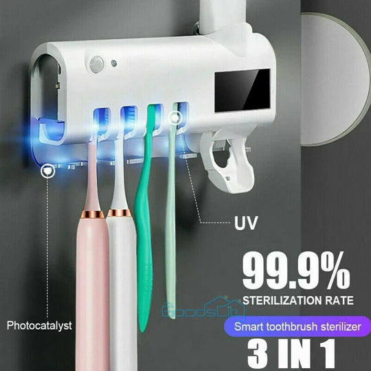 LuzDental Pro™_ Soporte esterilizador de cepillo diente