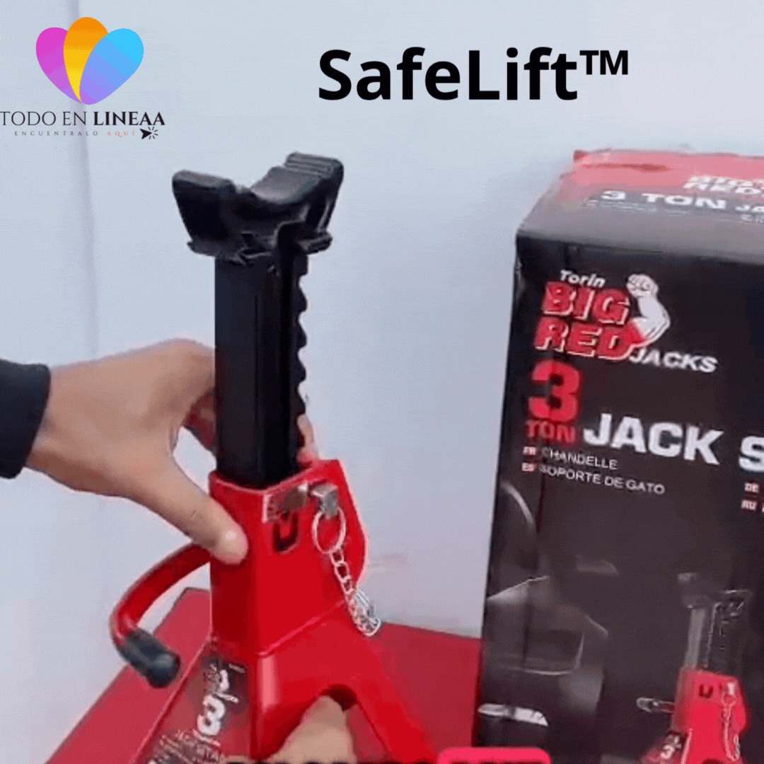 SafeLift™  Banquillo Mecánico Caballete 3 Toneladas